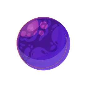 purple planet illustration